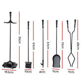 Grillz Fireplace Tool Set Fire Place Tools Poker Brush Shovel Stand Tongs